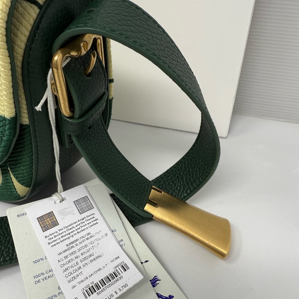 Stylish Green and Cream Women's Bag - Picture 4 of 6